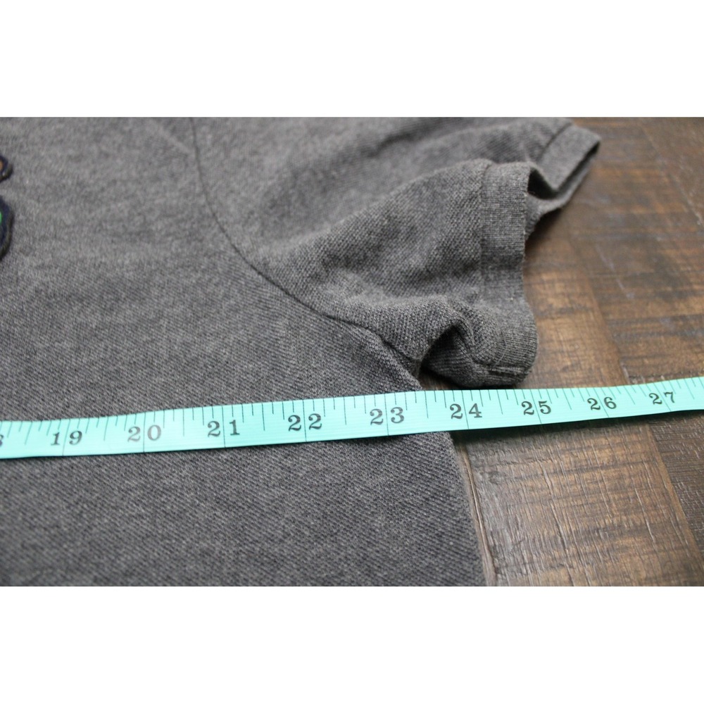 Polo Ralph Lauren Custom Slim Fit Polo Shirt Mens XL Gray Polo Bear Patch - Picture 6 of 10
